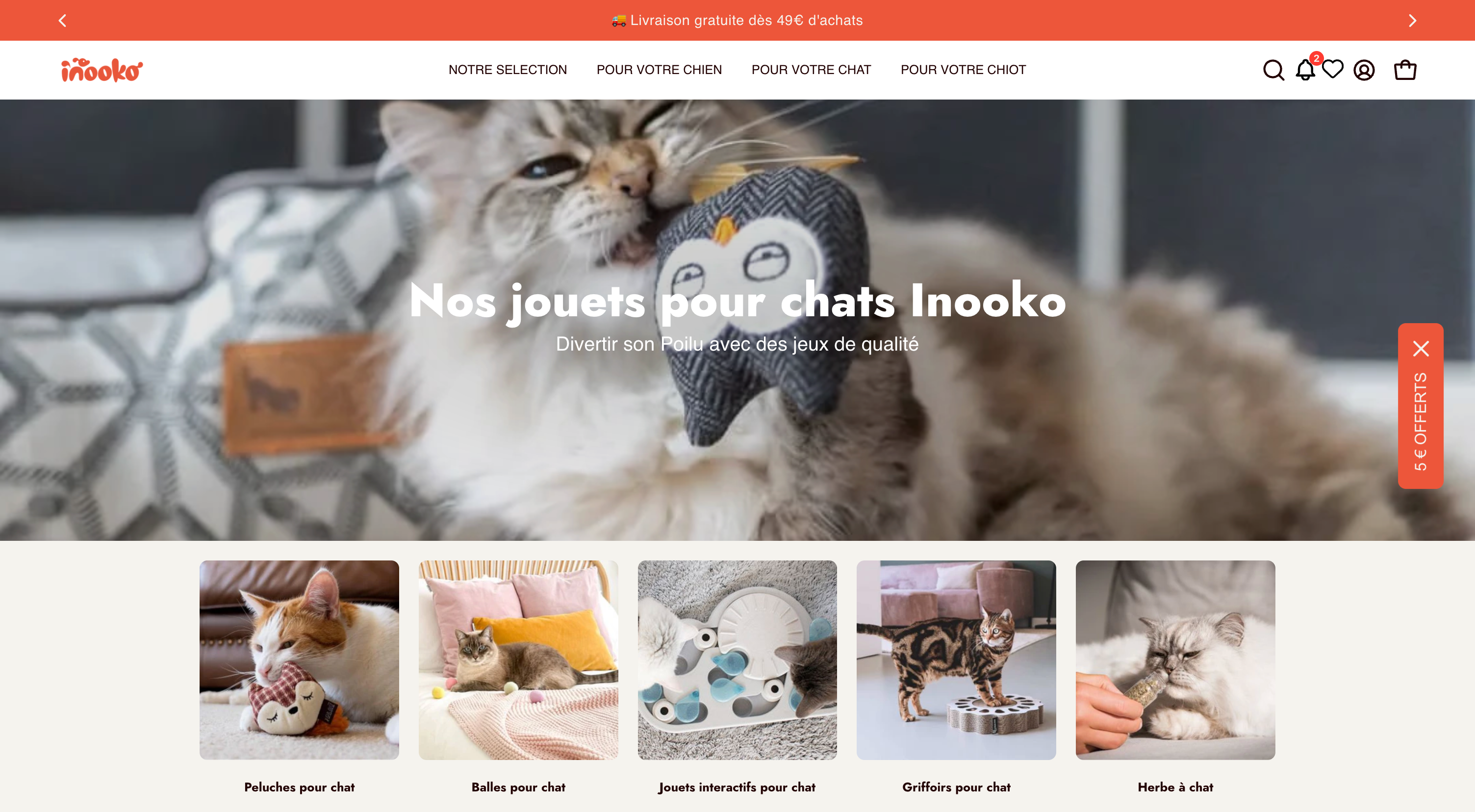inooko jouets chats
