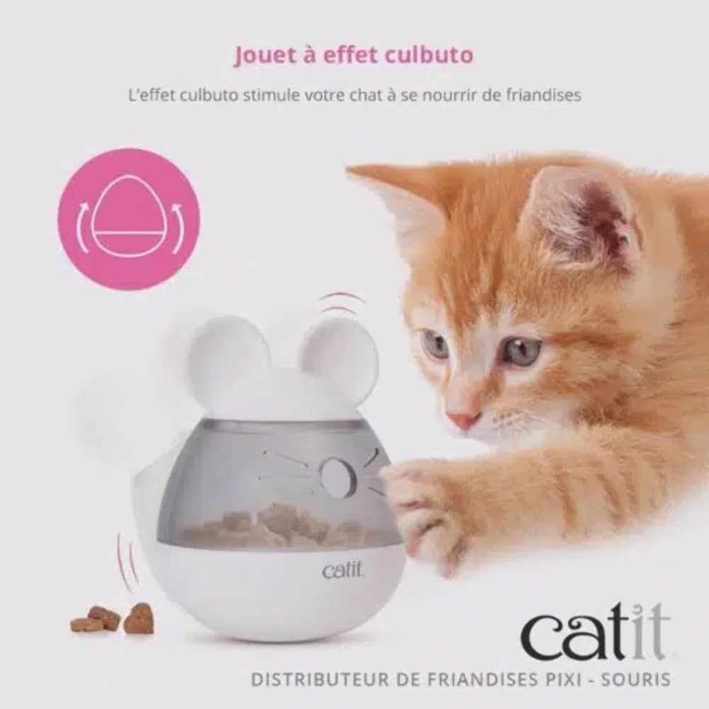 jouet distributeur friandises chat